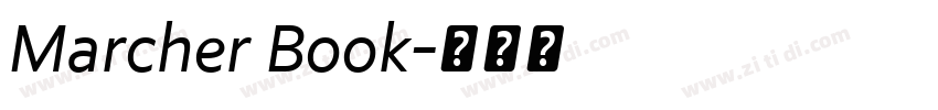 Marcher Book字体转换
